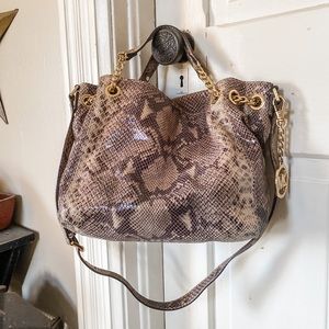 Michael Kors Python Embossed Purse